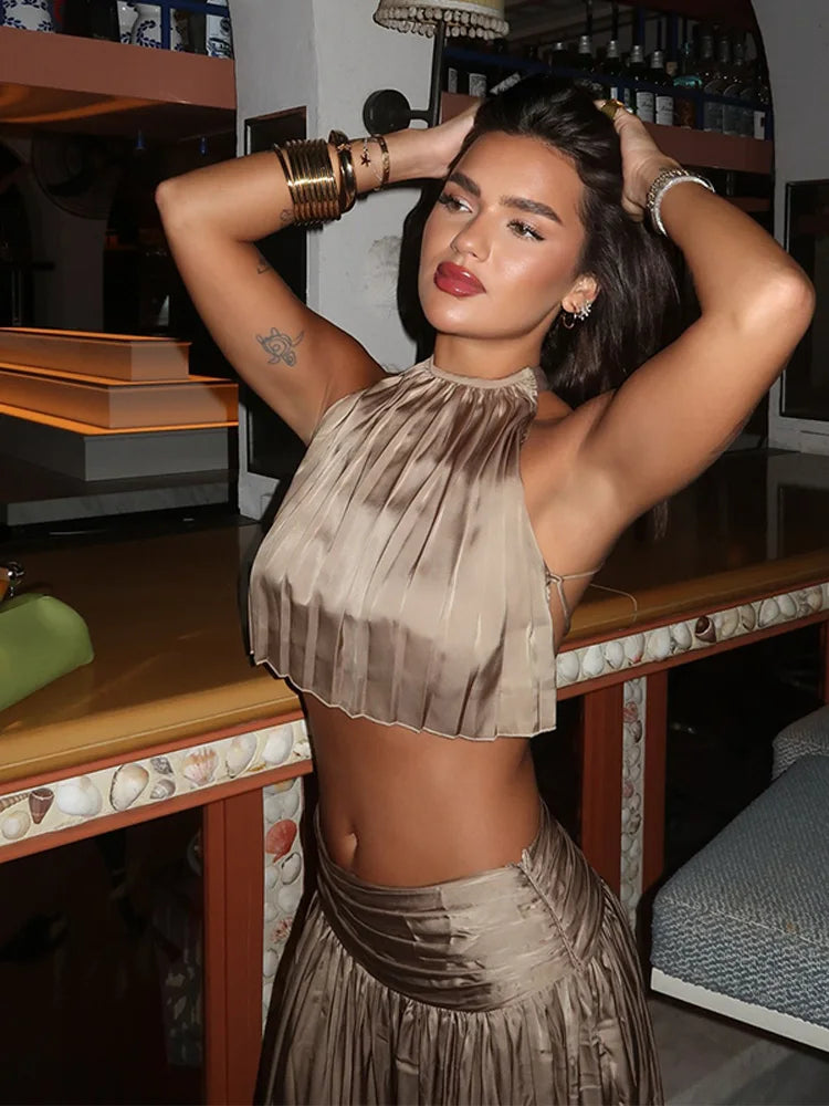 Conjunto Top e Saia Longa Modern Marjorie