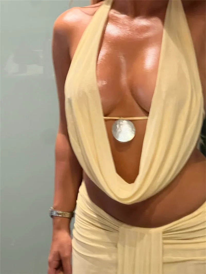 Conjunto Cropped e Saia Longa Modern Perle