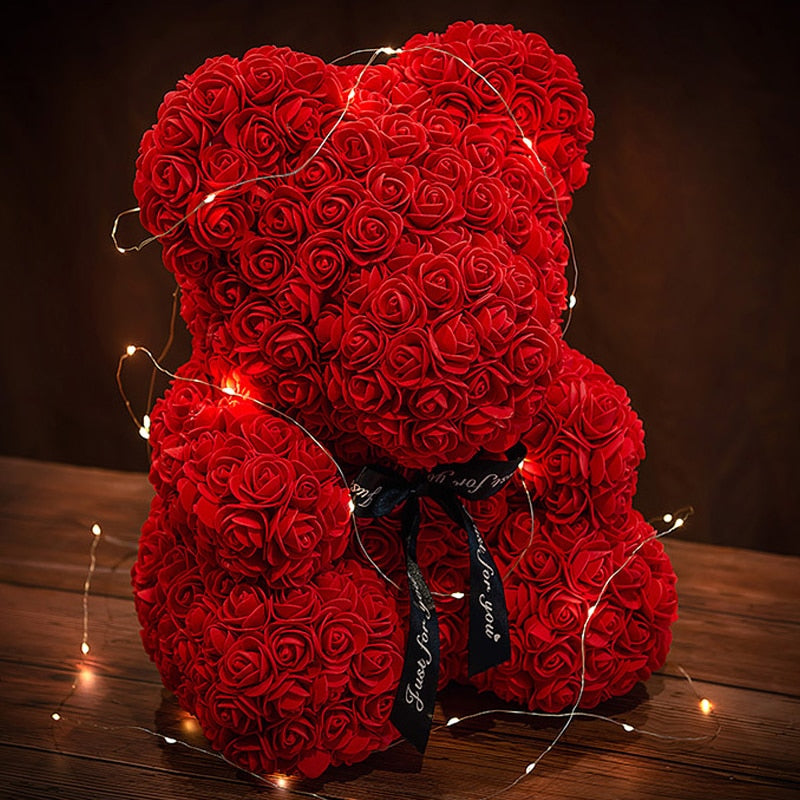 Urso de Rosas Eternas Teddy - 520 Rosas