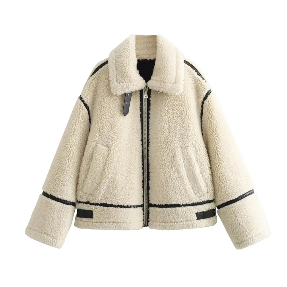 Jaqueta Peluciada com Gola Modern Danf - OUTONO/INVERNO