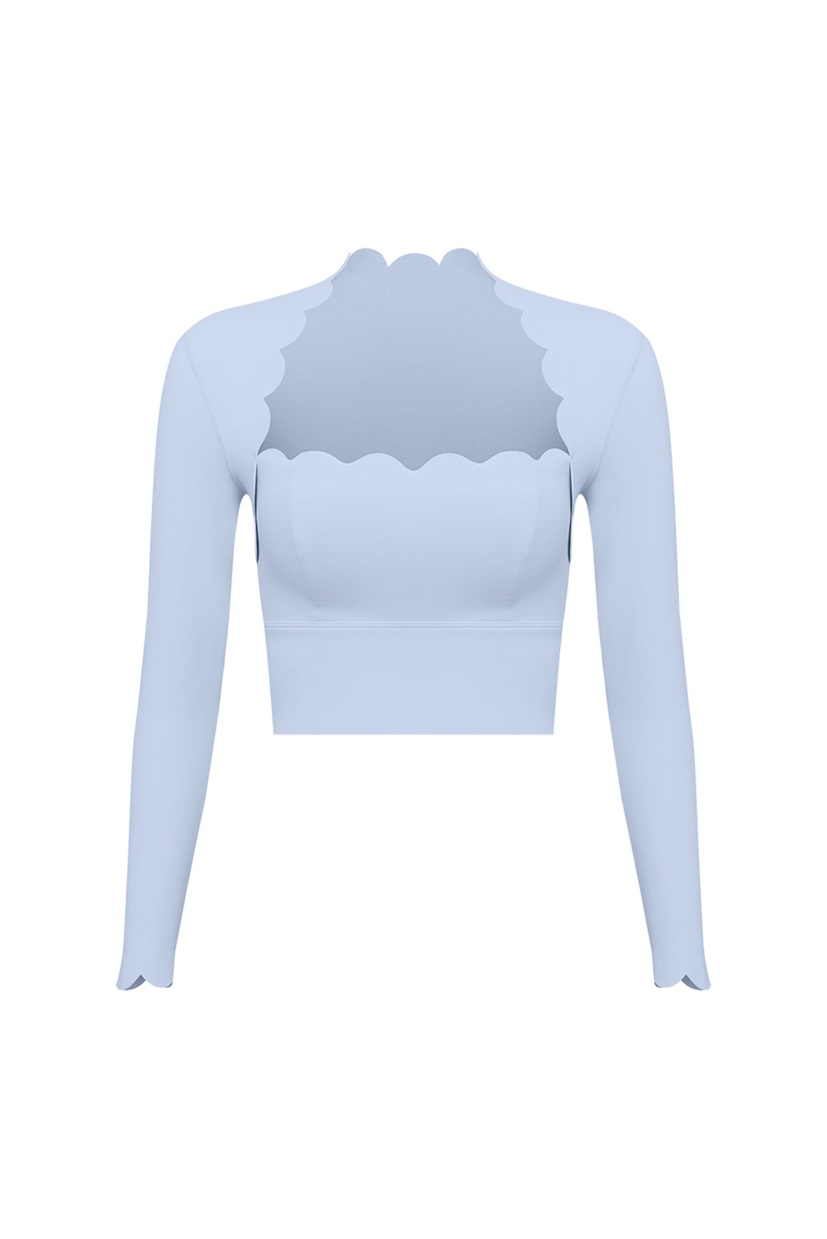 Top Cropped Manga Longa Nuvem - CLOUD GYM
