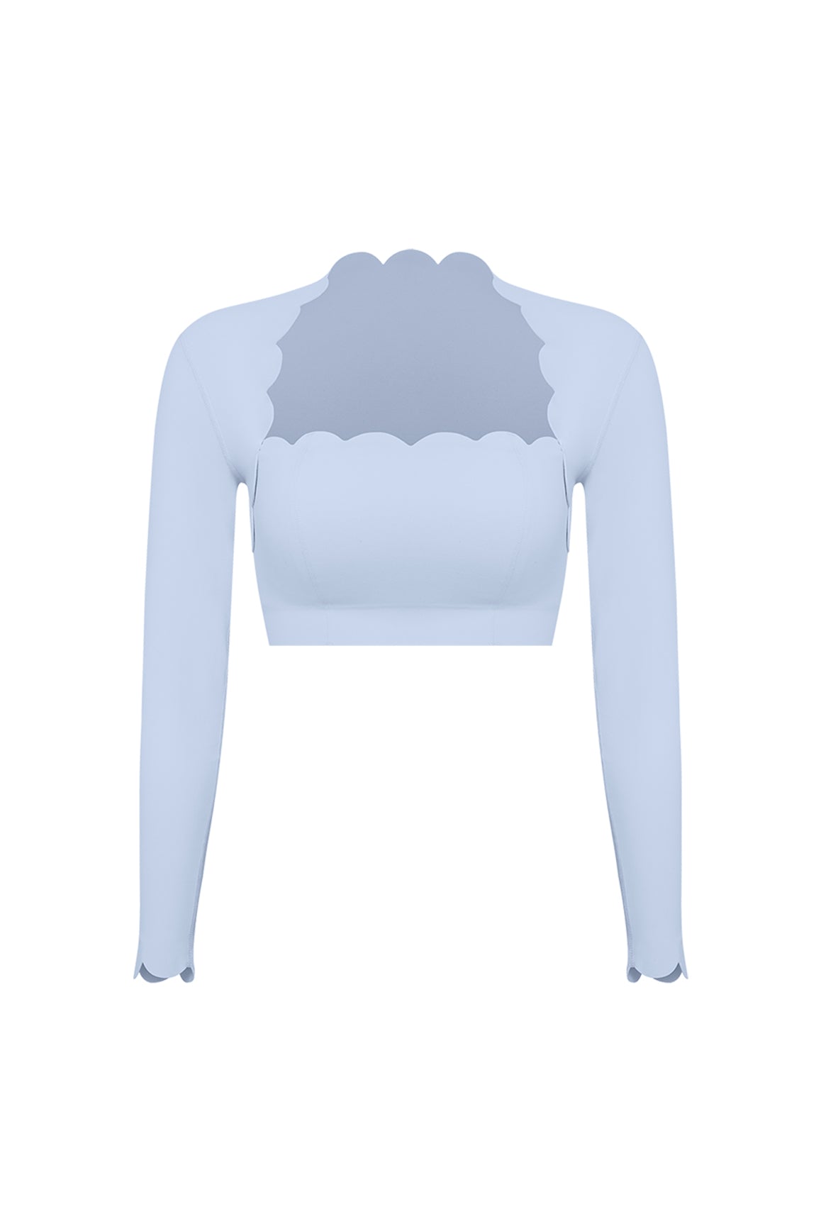 Top Cropped Manga Longa Nuvem - CLOUD GYM