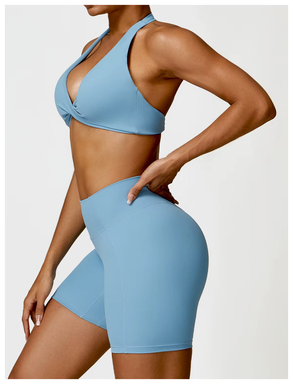 Conjunto Top Push Up e Shorts Modern Basic Up
