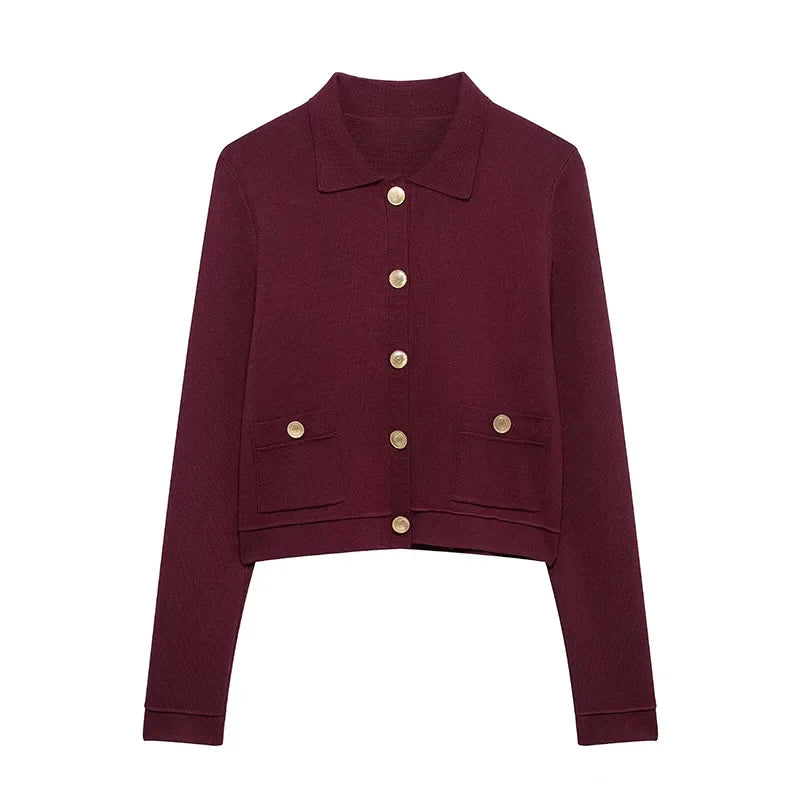 Conjunto Cardigan e Saia Plissada Modern Alessia