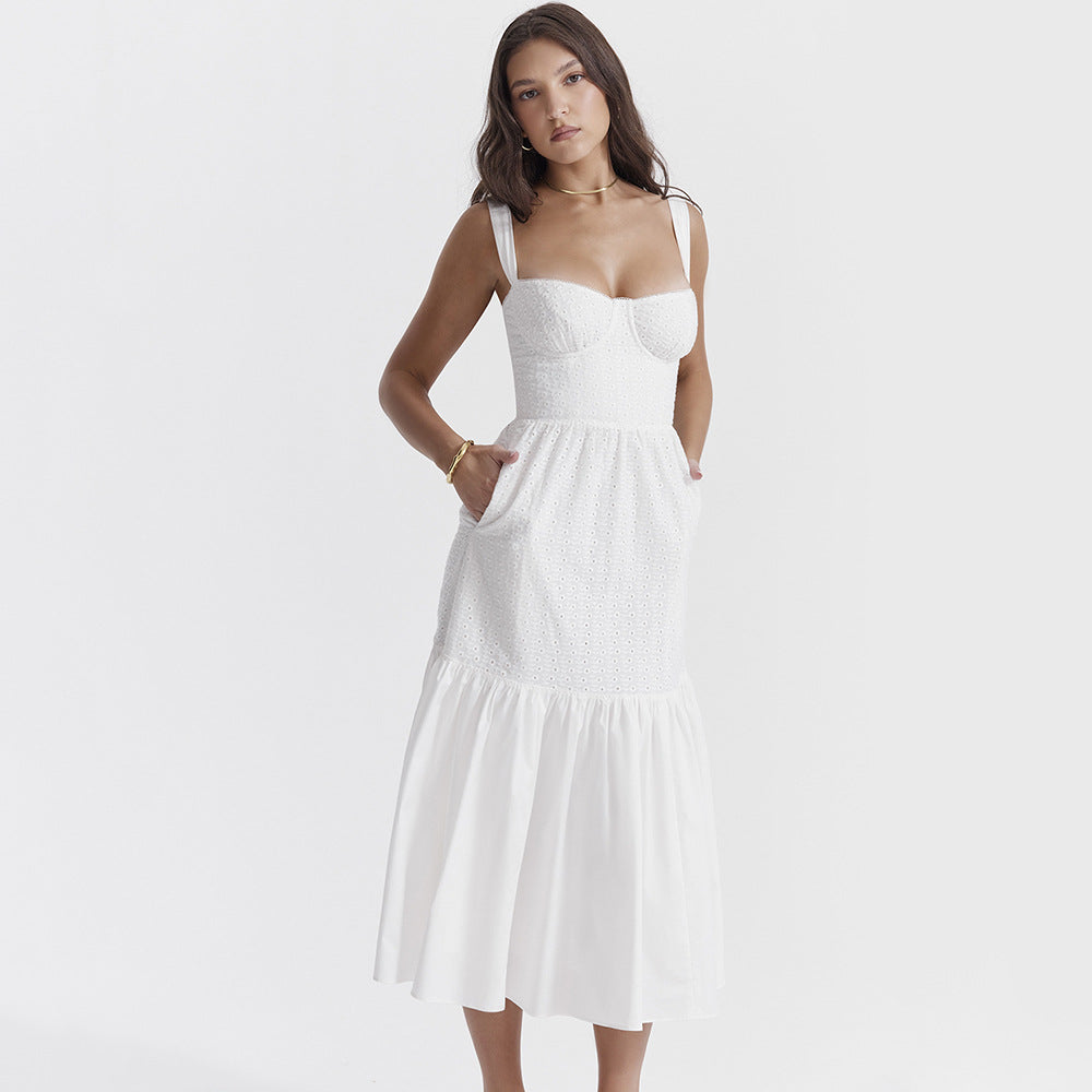 Vestido Mid Branco Bustier Julieta - GOLDEN ERA