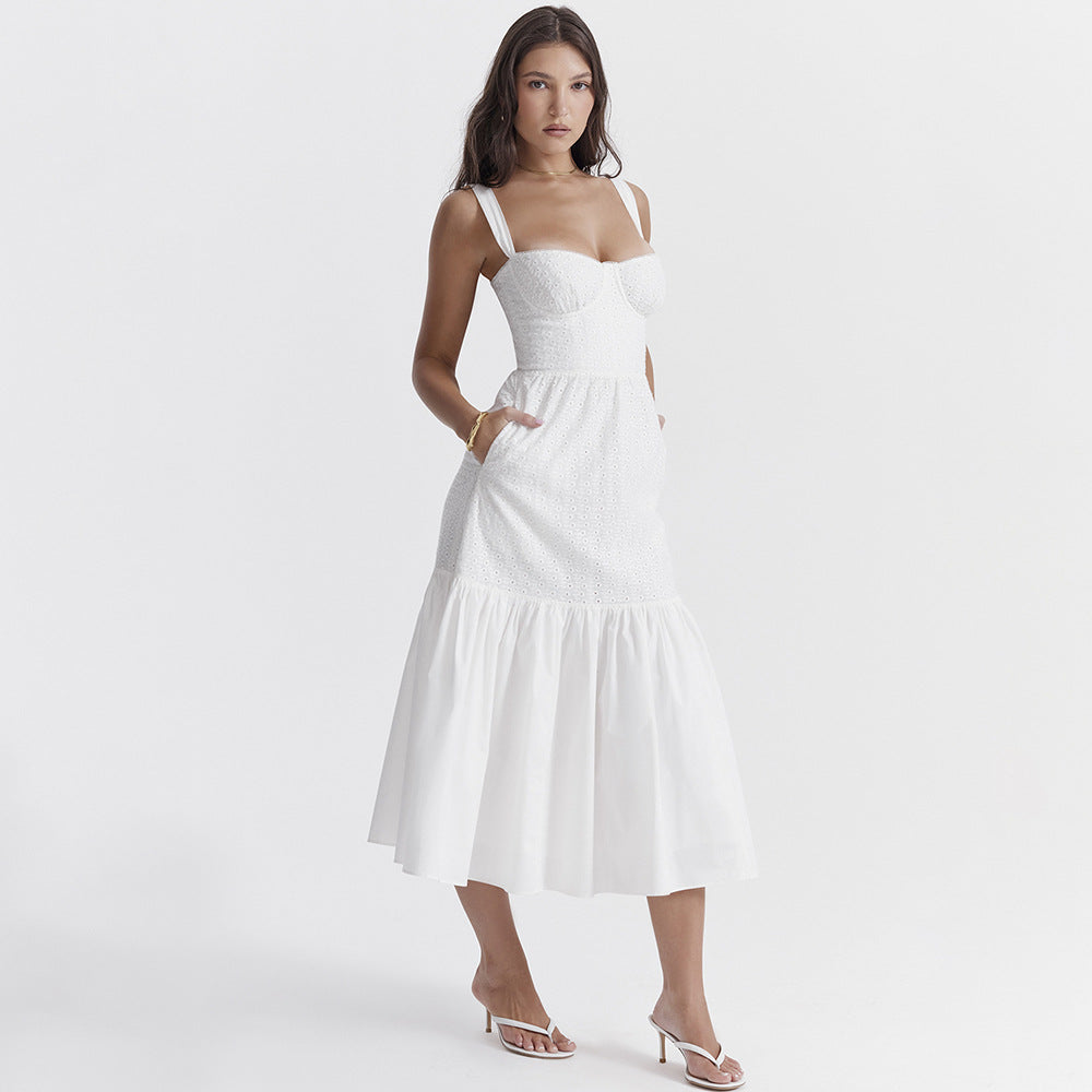 Vestido Mid Branco Bustier Julieta - GOLDEN ERA