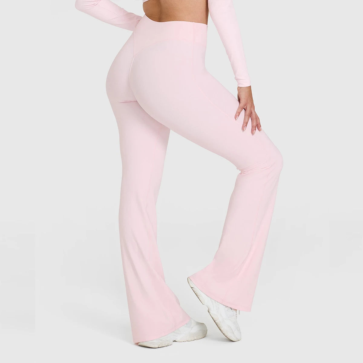 Calça Wide Leg Bailarina Cós Alto Tendência Modern Motion