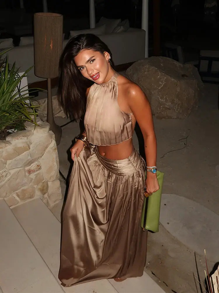 Conjunto Top e Saia Longa Modern Marjorie