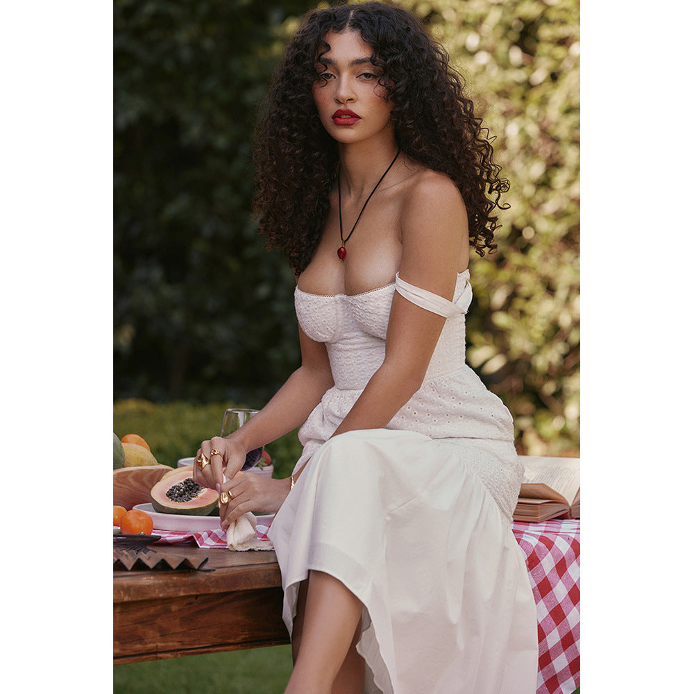 Vestido Mid Branco Bustier Julieta - GOLDEN ERA