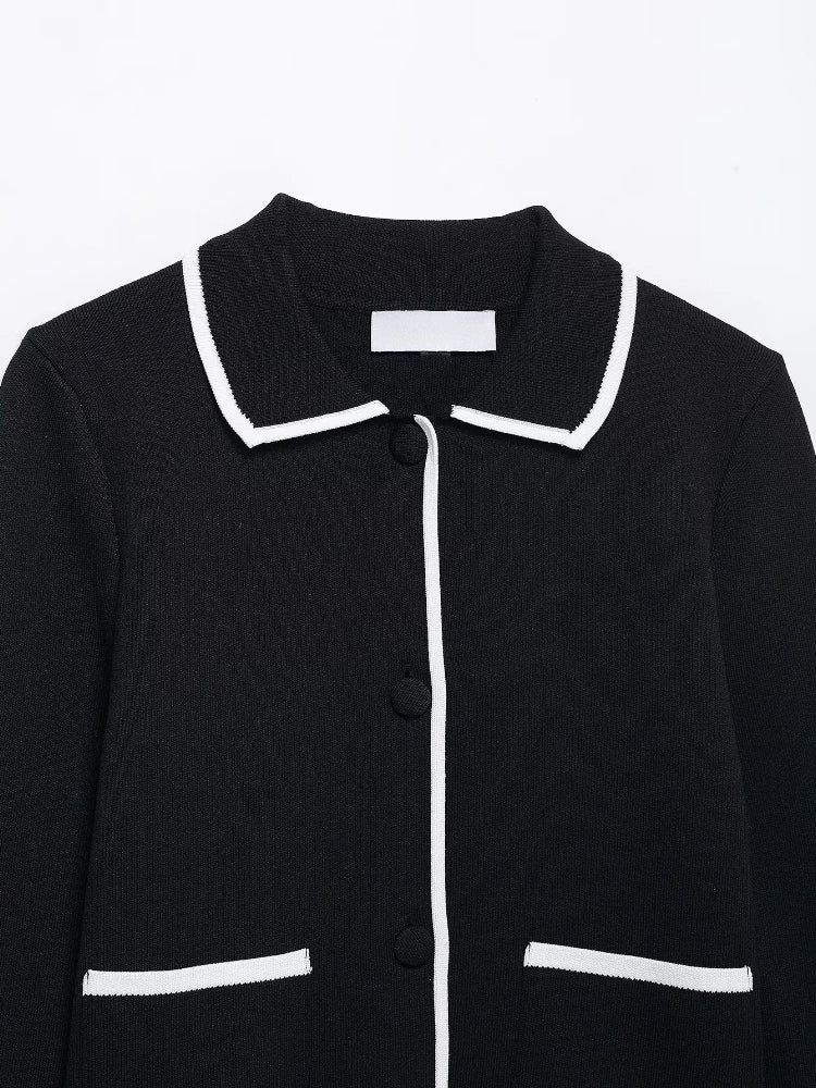 Conjunto Casaco Cardigan e Saia Curta Modern Louise