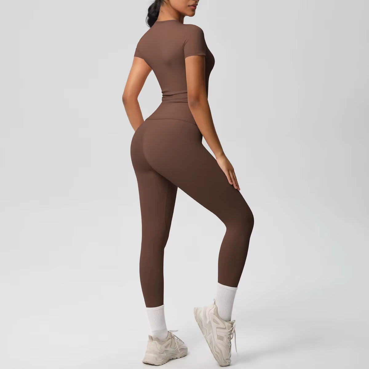 Conjunto Blusa Meia Manga e Calça Legging Modern Basic