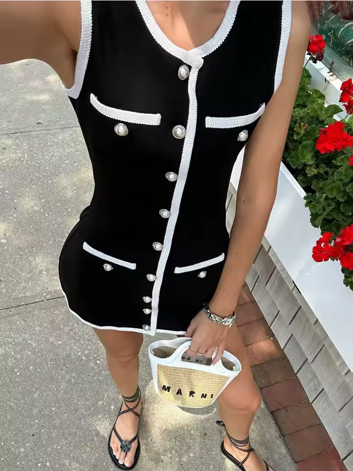 Vestido Curto com Botões Modern Eliza