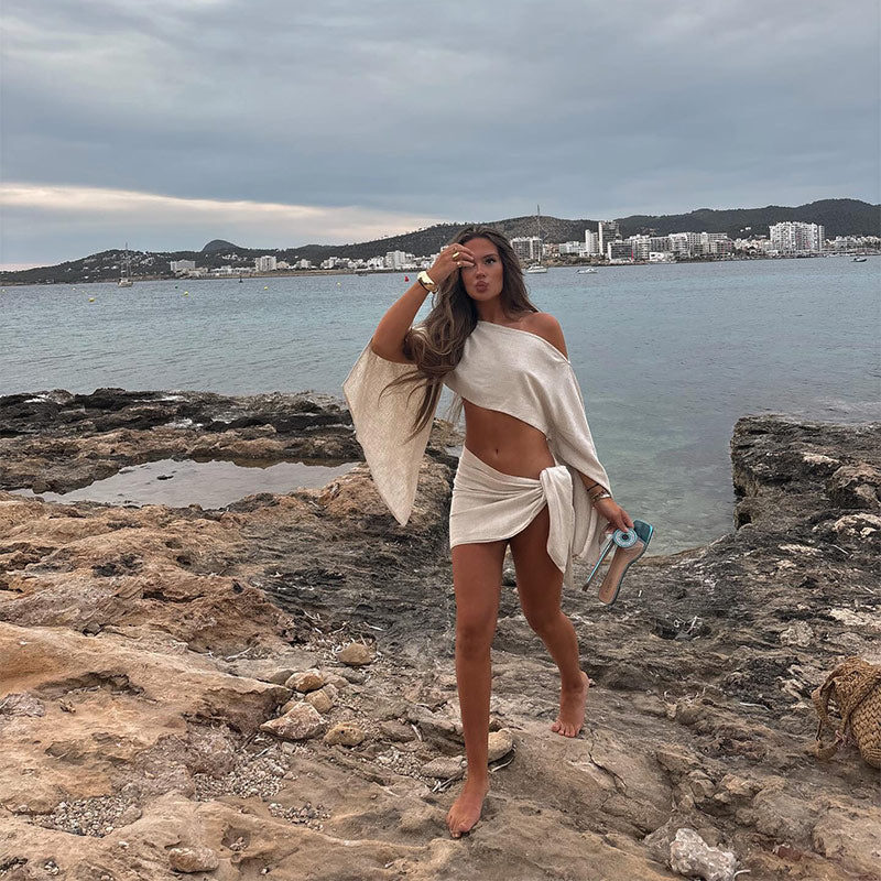 Conjunto Cropped e Saia Modern Sandy - OÁSIS