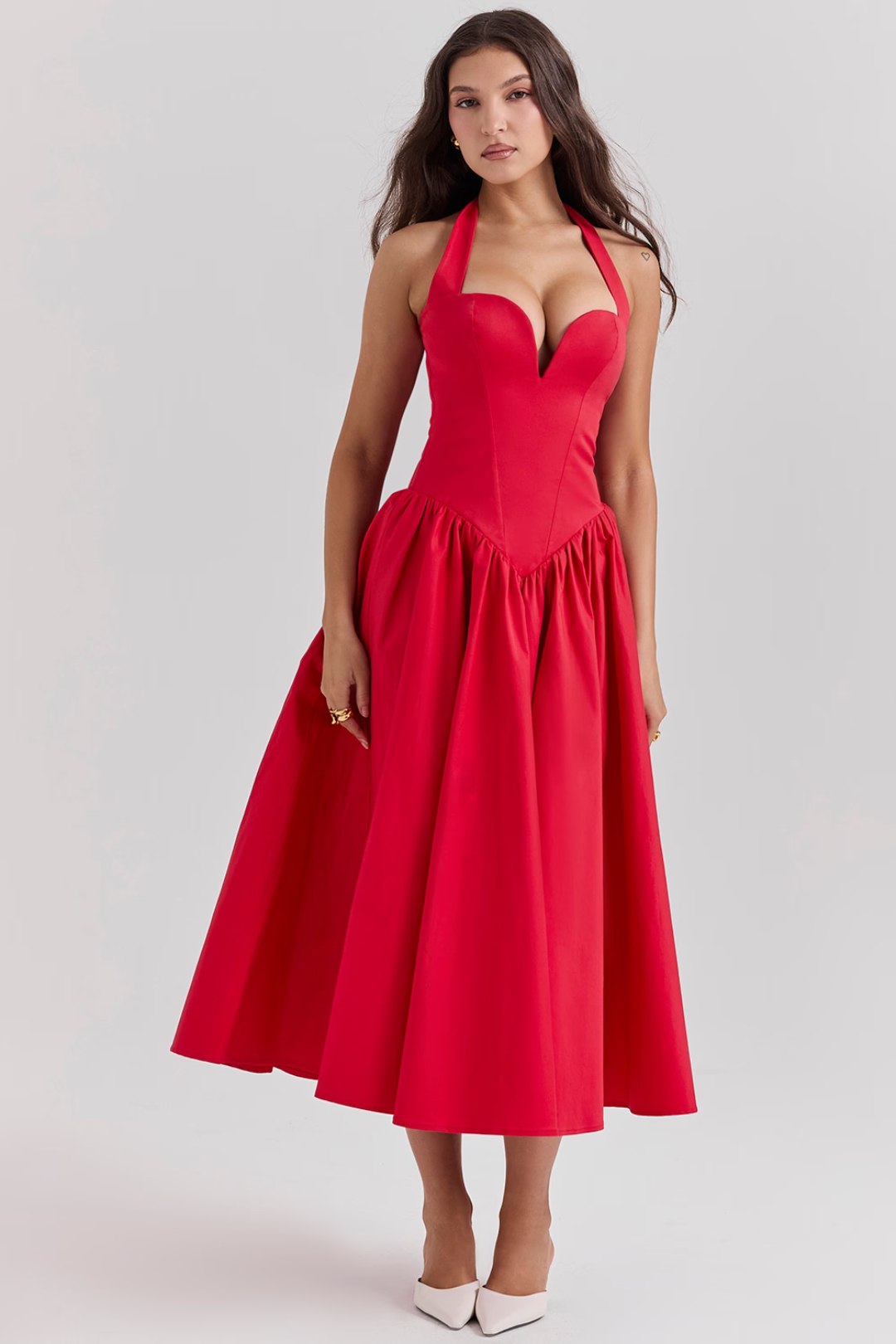 Vestido Midi Vermelho Modern Passione - GOLDEN ERA