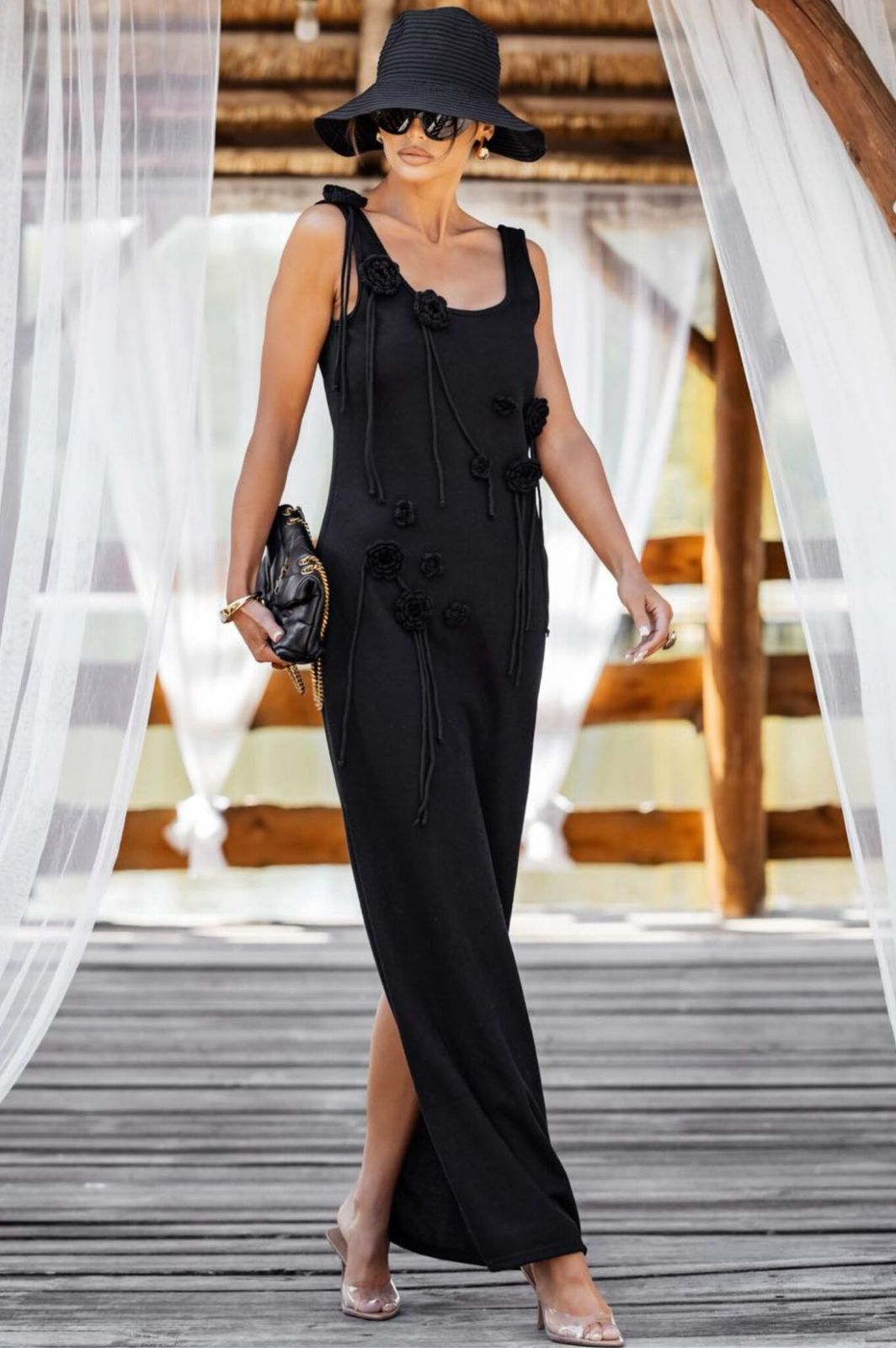 Vestido Longo Bordado Modern Malia