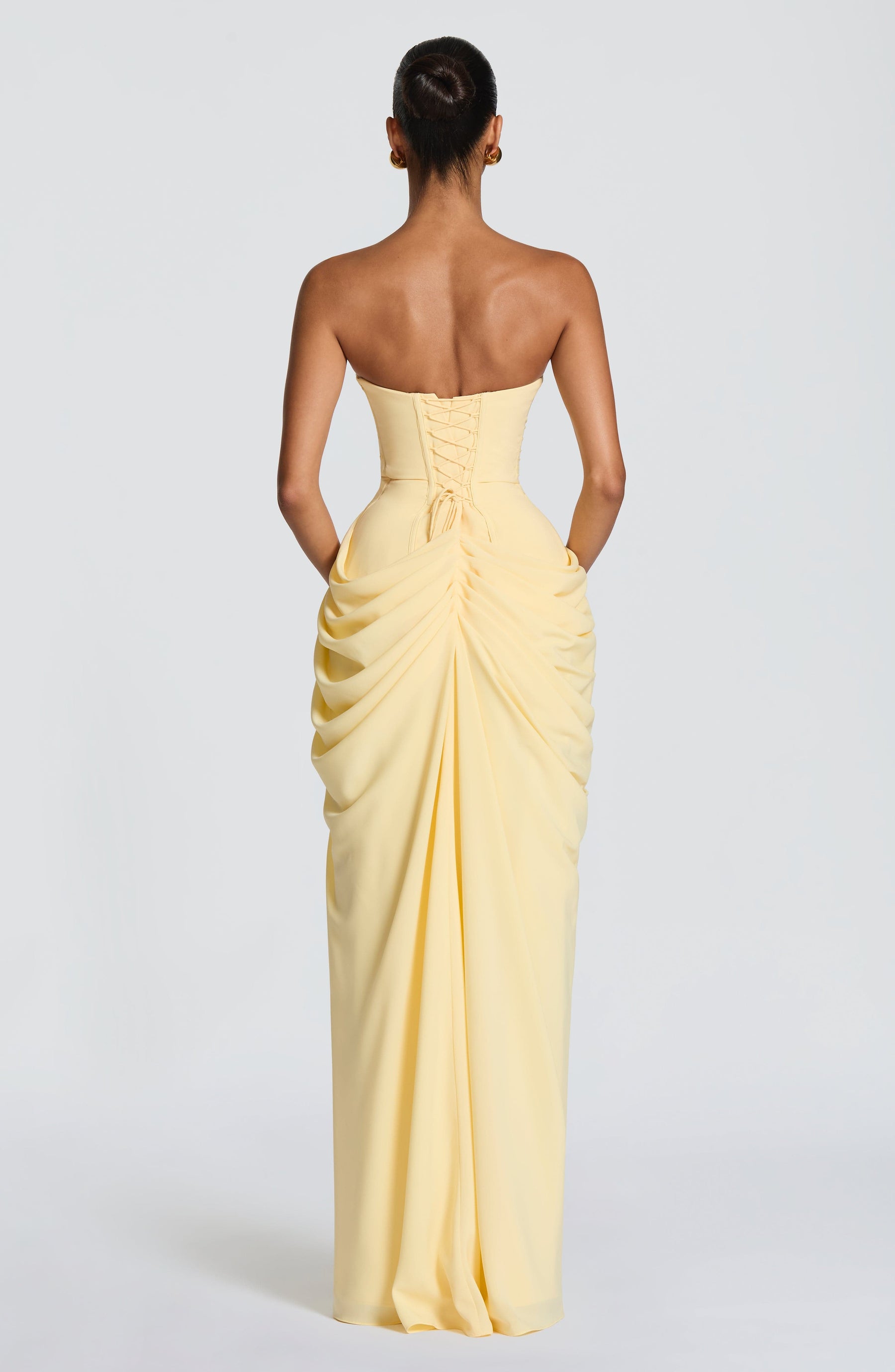 Vestido Longo sem Alças com Fenda Modern Cyra