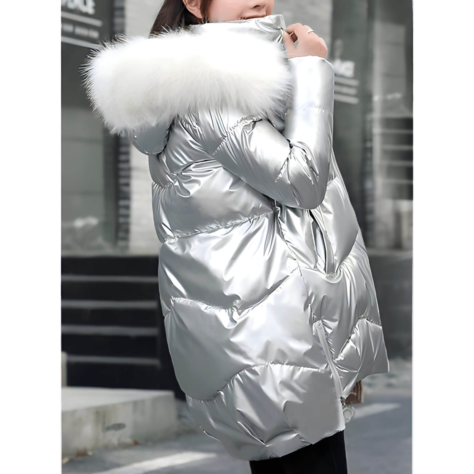 Jaqueta Feminina de Parka Modern Sabine