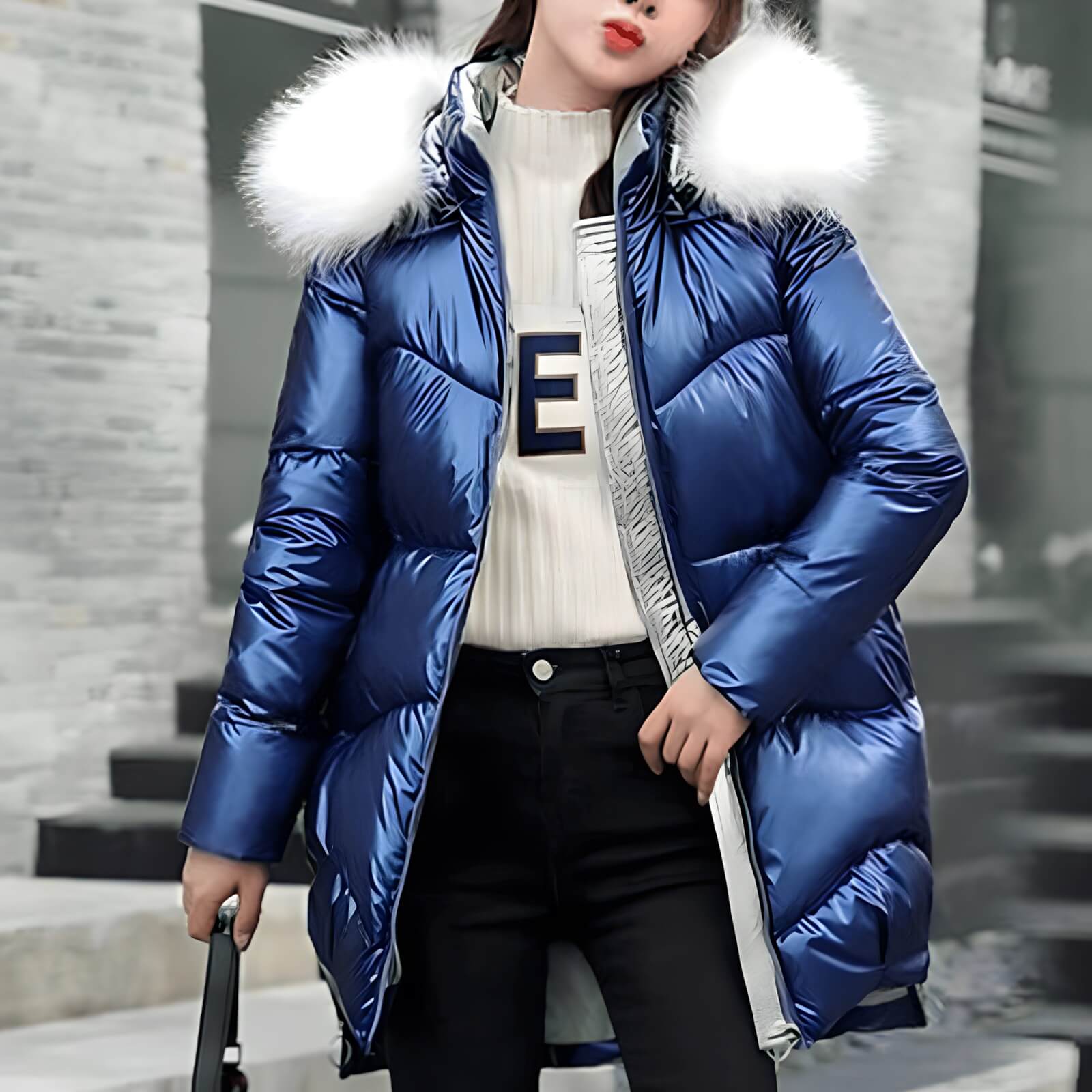 Jaqueta Feminina de Parka Modern Sabine