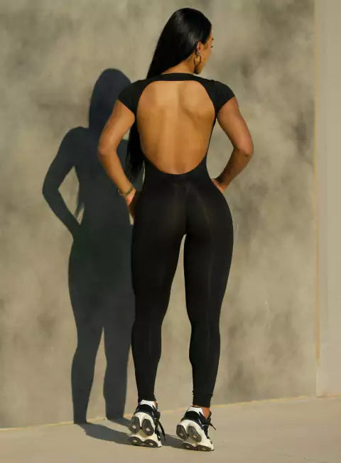 Macacão Longo Decote Nas Costas Modern Femme