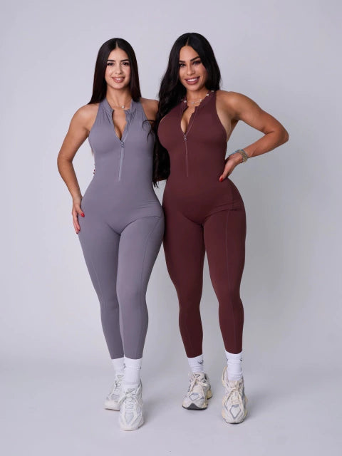 Macacão Longo com Zíper Modern Isa