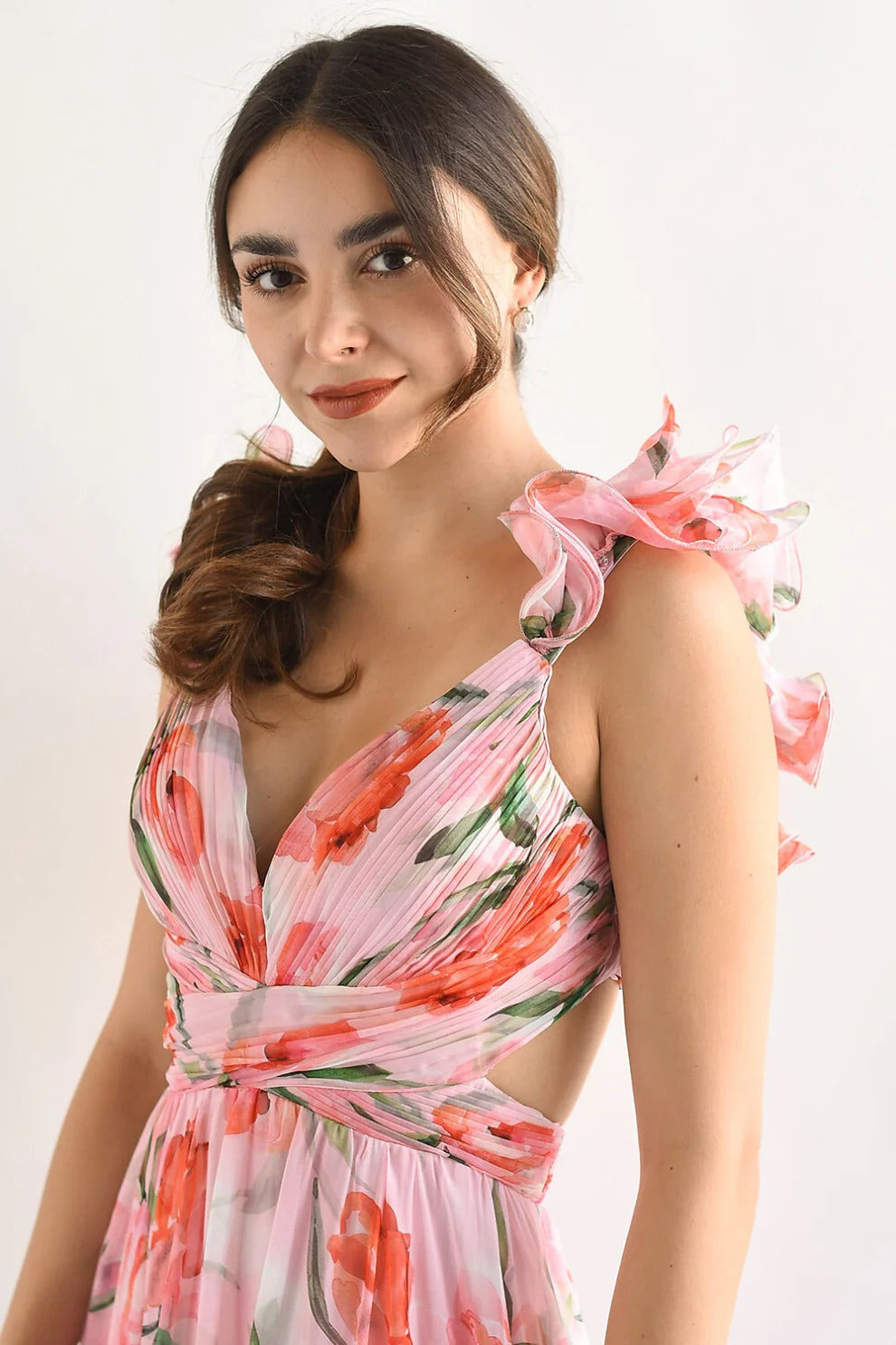 Vestido Longo Floral Modern Lumara