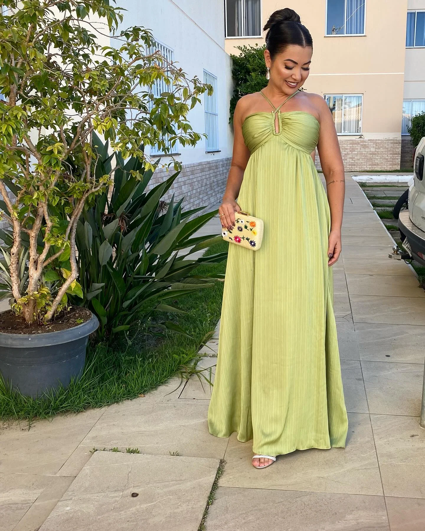 Vestido Longo Decote nas Costas Modern Louren