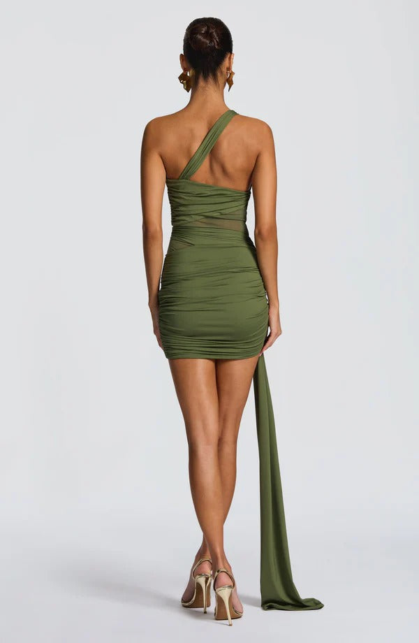 Vestido Curto Assimétrico Modern Azurae