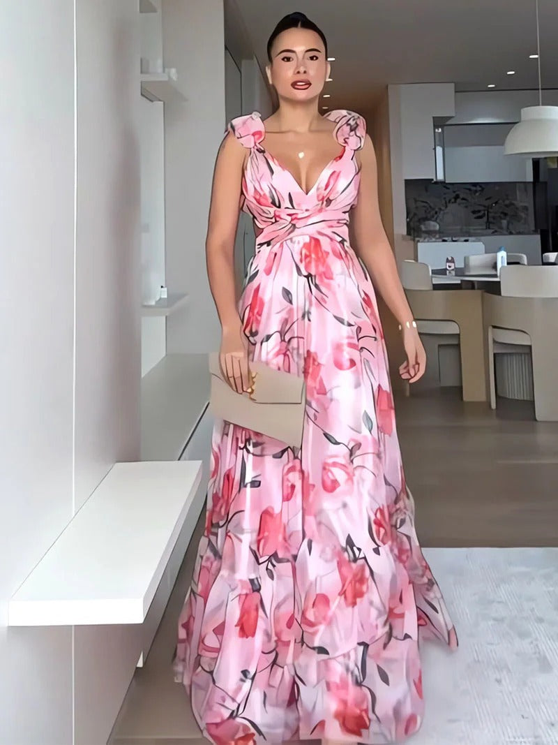 Vestido Longo Floral Modern Lumara