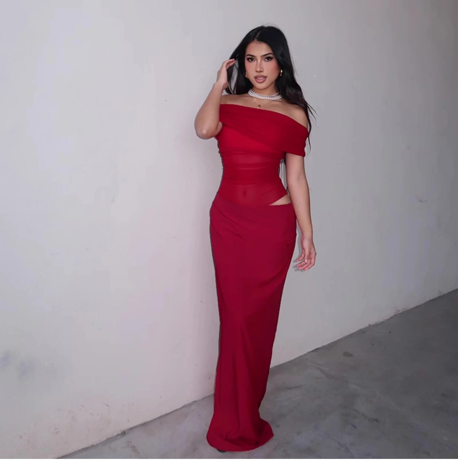 Vestido Longo Ombro a Ombro Modern Briella