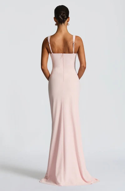 Vestido Longo com Fenda Modern Katana