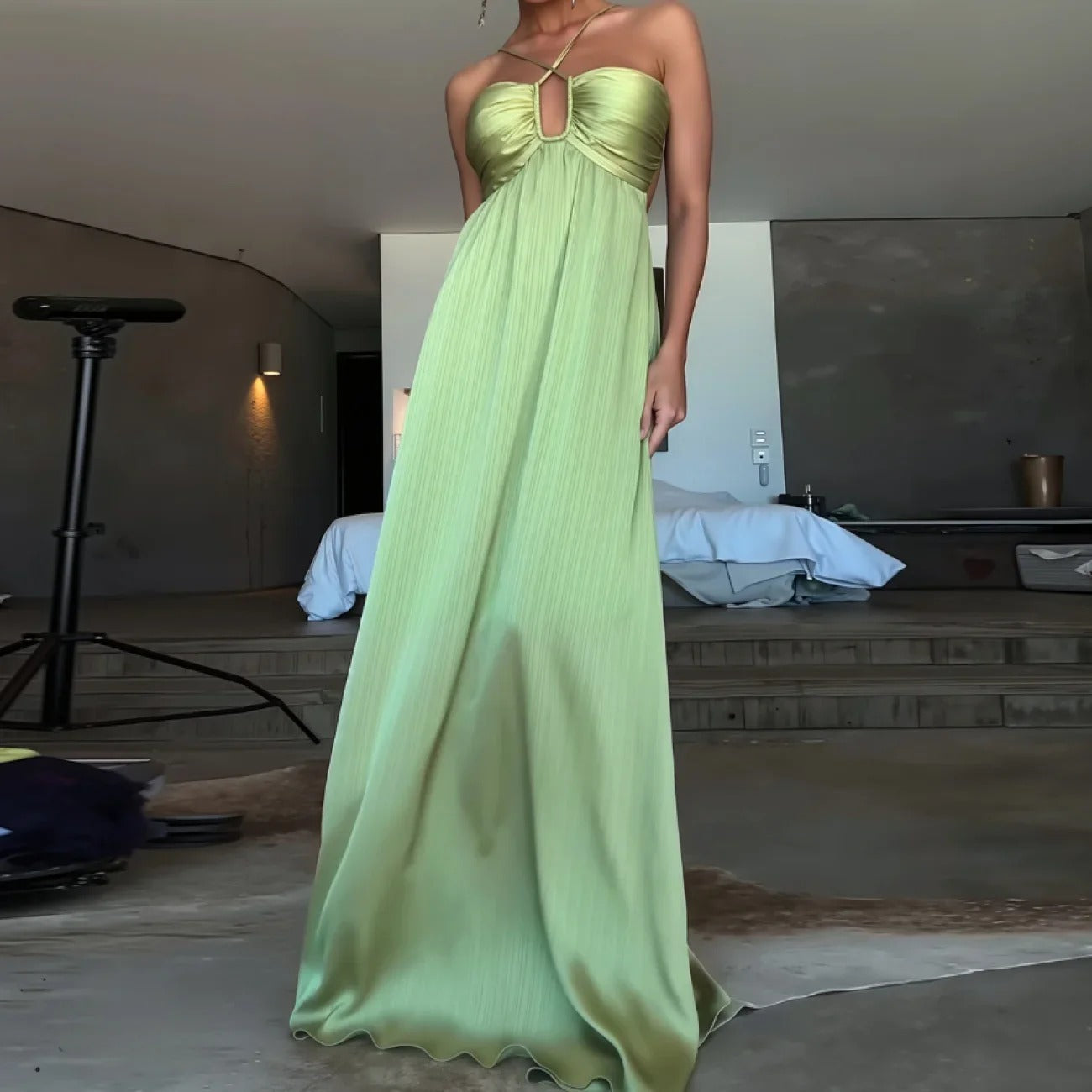 Vestido Longo Decote nas Costas Modern Louren