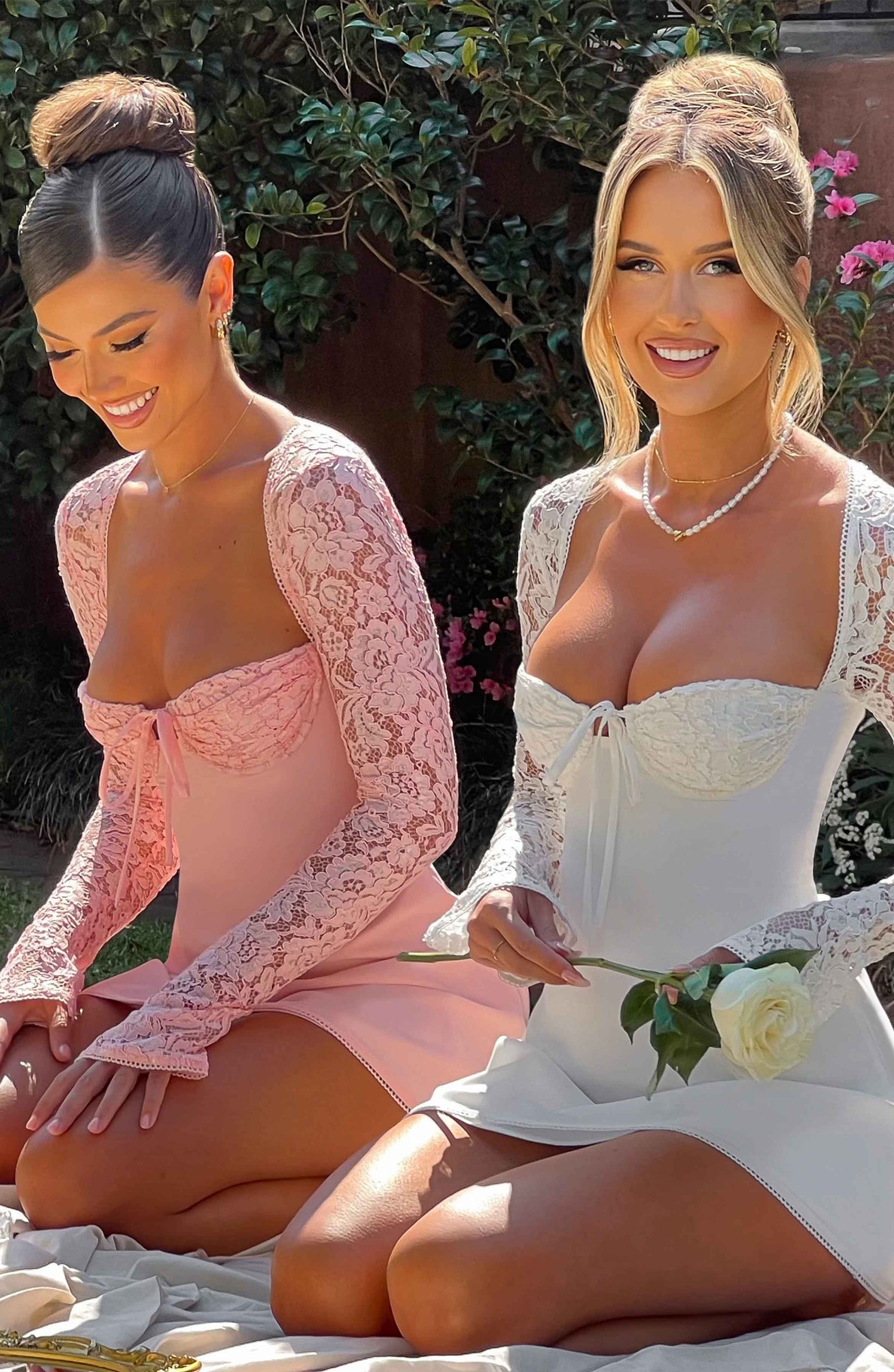 Vestido Curto Manga Longa de Renda Modern Jacinta - GOLDEN ERA