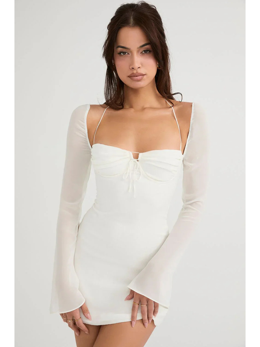 Vestido Curto Manga Longa Modern Maggie - GOLDEN ERA