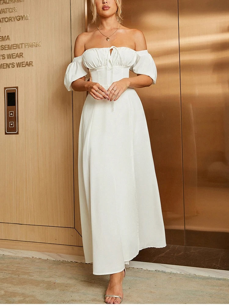 Vestido Midi Modelador Bustier Mavie com Mangas - GOLDEN ERA