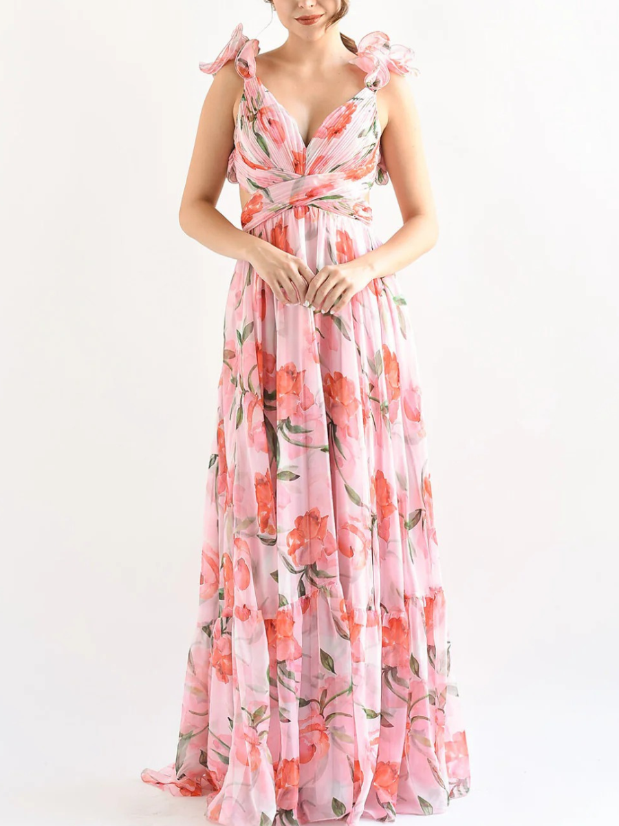 Vestido Longo Floral Modern Lumara