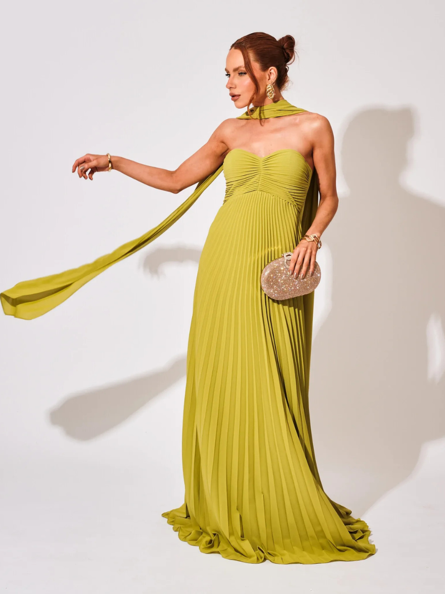 Vestido Longo Sem Alças Modern Katherine