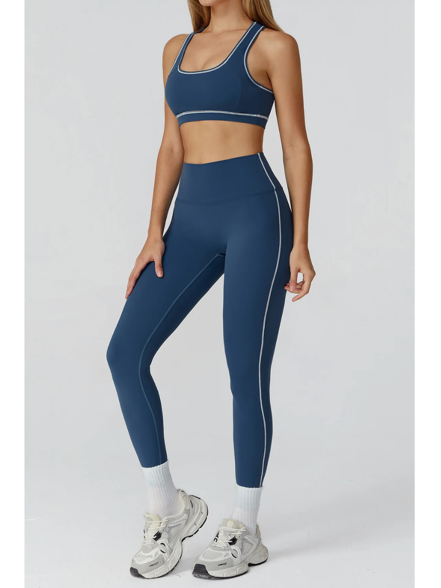 Conjunto Top Regata Push Up e Calça Legging Modern Molly