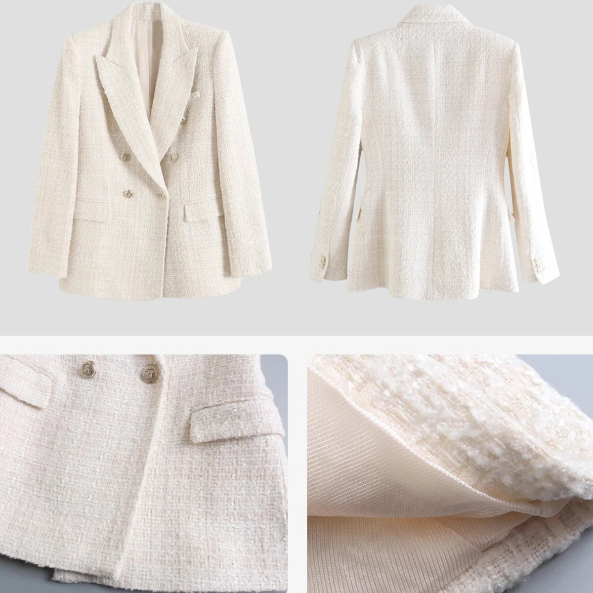 Blazer Feminino Tecido Duplo Modern Traf