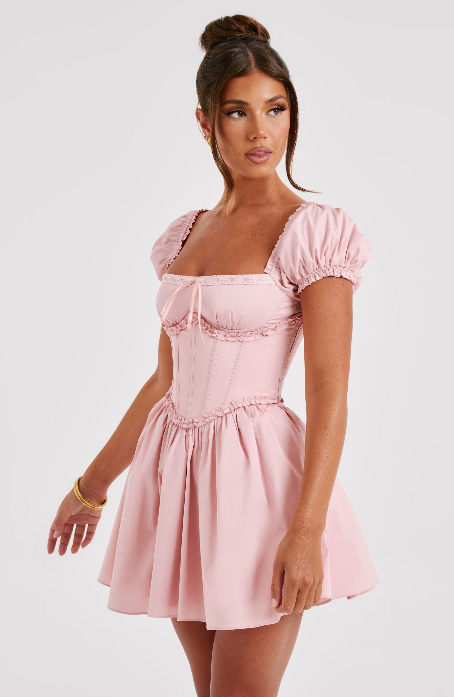 Vestido Curto Bustier Modern Penélope Rosa - GOLDEN ERA