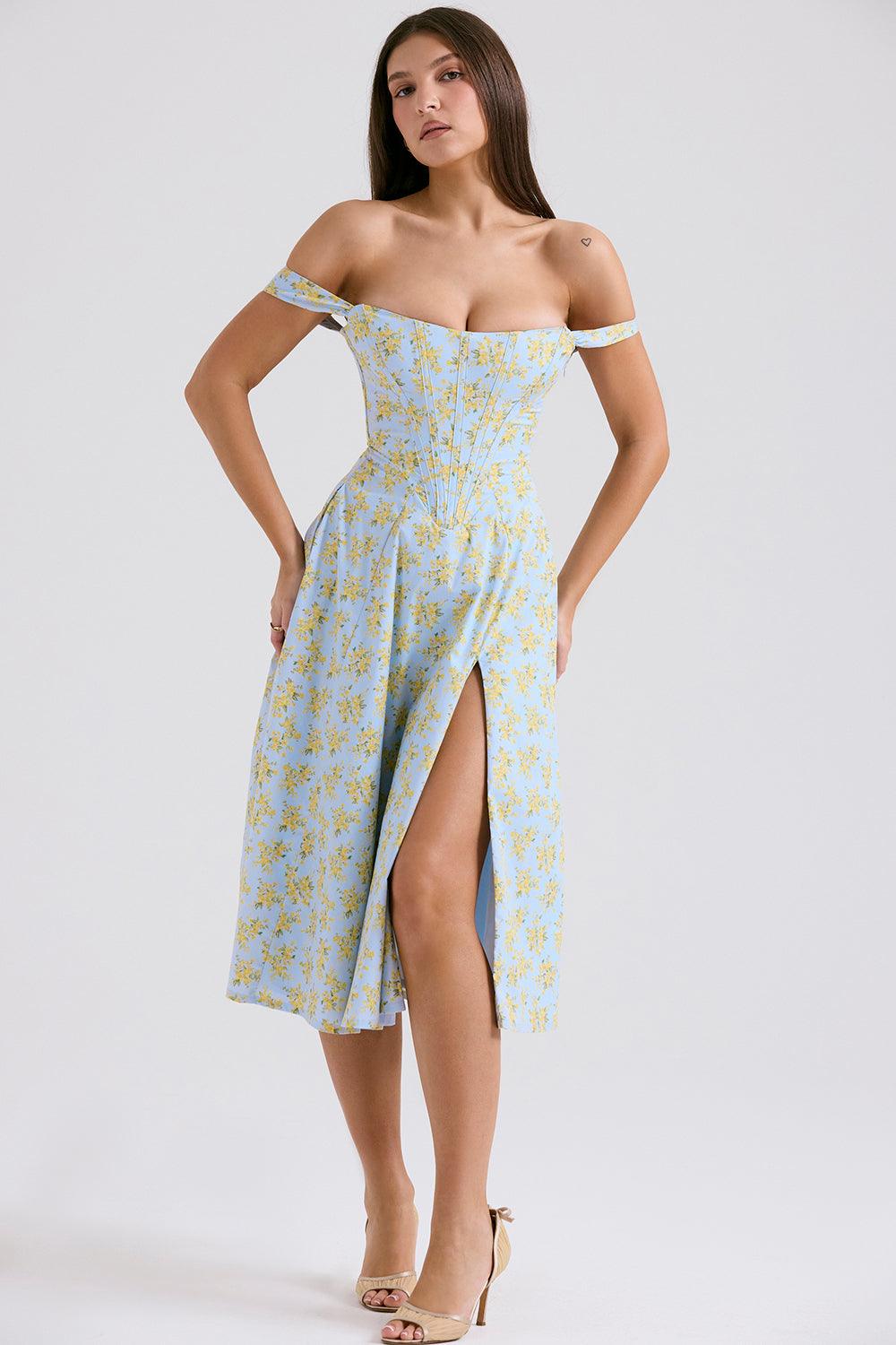 Vestido Midi Bustier Modern Cecile - GOLDEN ERA