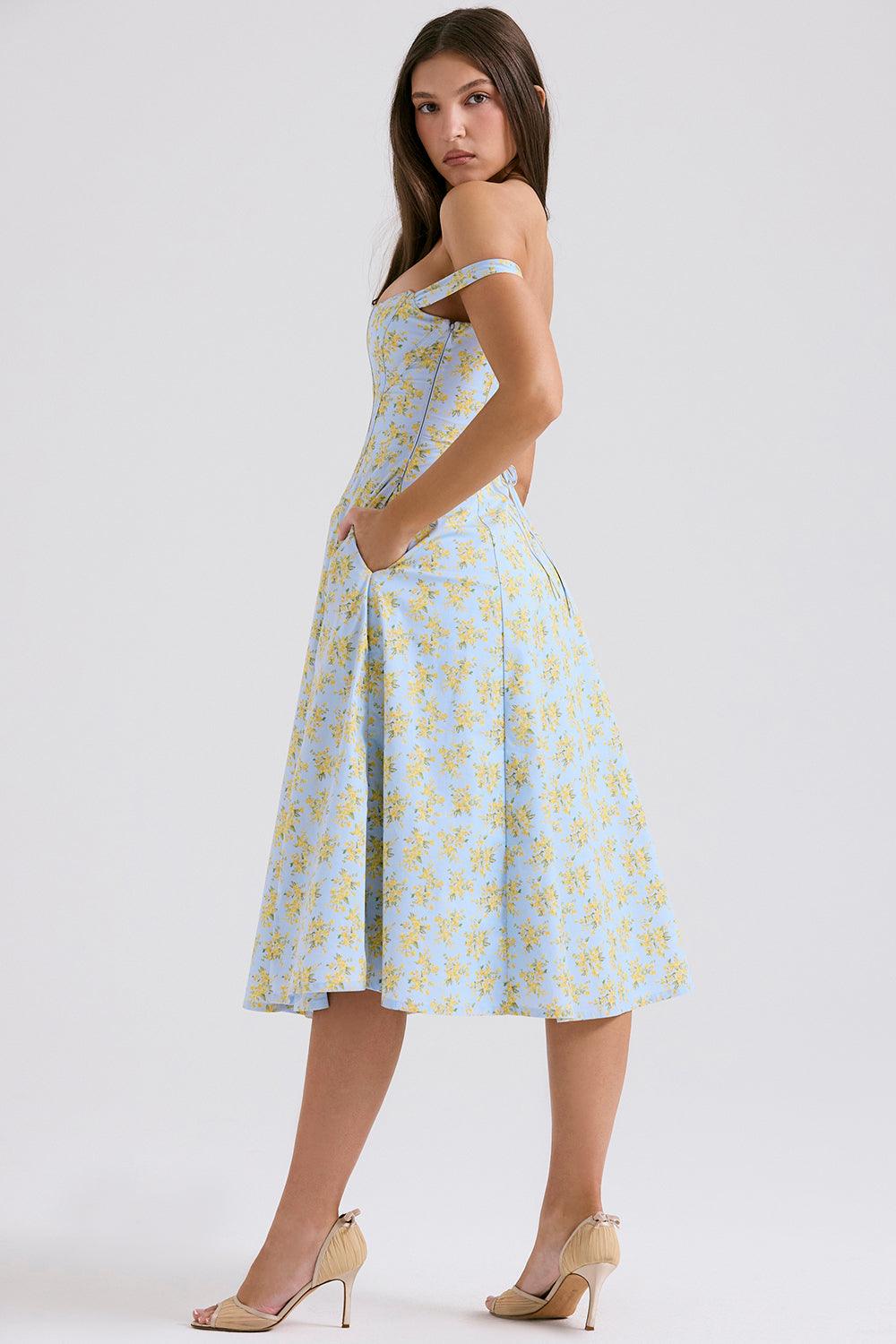 Vestido Midi Bustier Modern Cecile - GOLDEN ERA