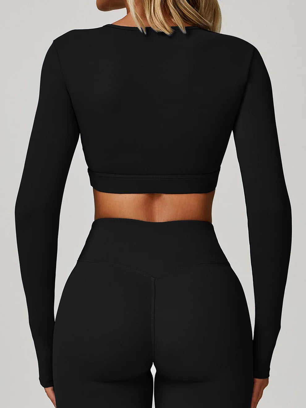 Conjunto Top Manga Longa e Calça Flare Cós V Modern Flex