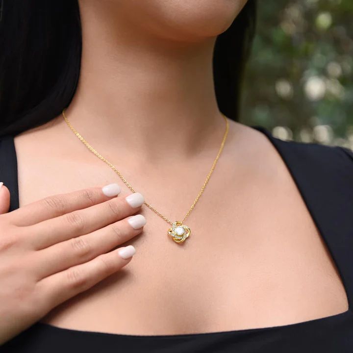 Caixa Surpresa AMOR ETERNO - Colar em Prata 925 Com Rosa Real ❤️