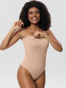 Body Suit Modelador Tanga Fio - Alças Removíveis