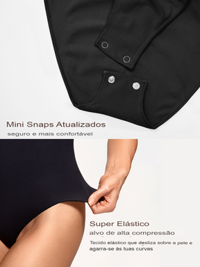Body Modelador Suit Shapewear Premium Tanga Intermediária Confort