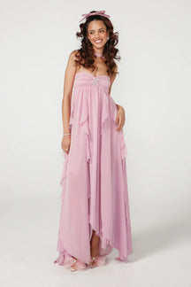 Vestido Com Babados Tendência Modern Ariel