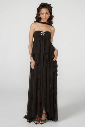 Vestido Com Babados Tendência Modern Ariel