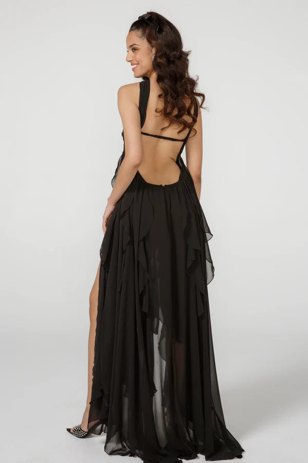 Vestido Com Babados Tendência Modern Ariel