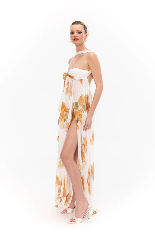 Vestido Com Babados Tendência Modern Ariel