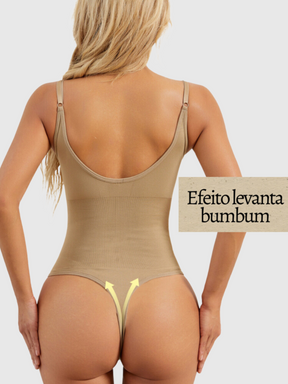 Body Modelador Suit Slim Shape - Tanga Fio ( Compre 1 leve 2 )